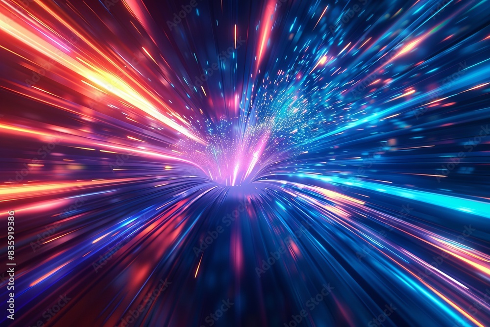 Fototapeta premium Neon graphic background