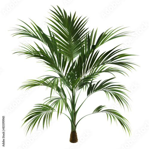 Kentia Palm Isolated on Transparent Background - Ideal for Nature-Inspired Designs, Botanical Art, and Home Decor Projects