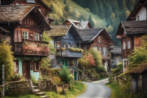 Old Austrian style houses. © Ki