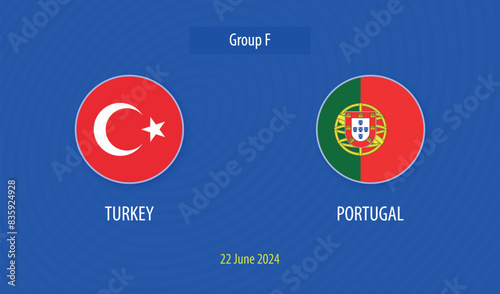 Turkey vs Portugal soccer scoreboard Europe tournament 2024