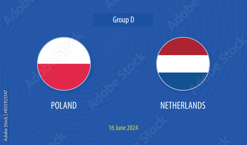 Poland vs Netherlands soccer scoreboard Europe tournament 2024