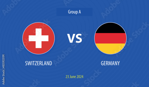 Switzerland vs Germany soccer scoreboard Europe tournament 2024