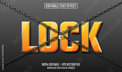 lock editable text effect