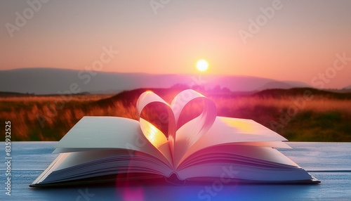 book on sunset