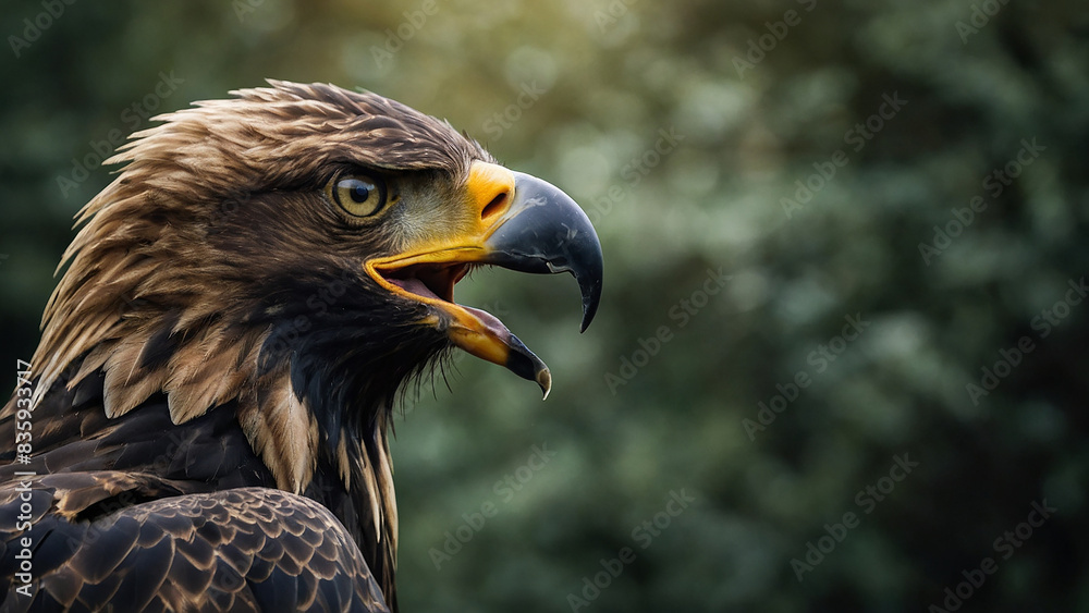 Obraz premium flying wild eagle ai generative