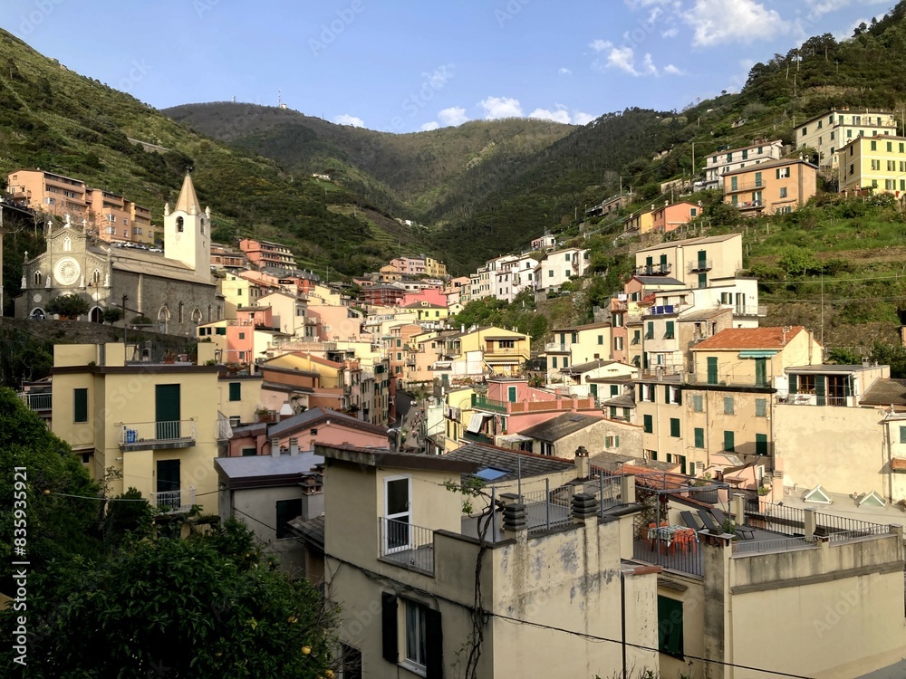 Obraz premium view of Riomaggiore, cinque terre, italy