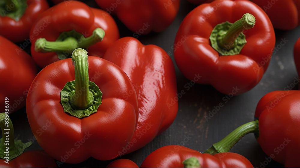 Red and green peppers growing in the garden ai photo Red and green peppers growing in the garden ai photo