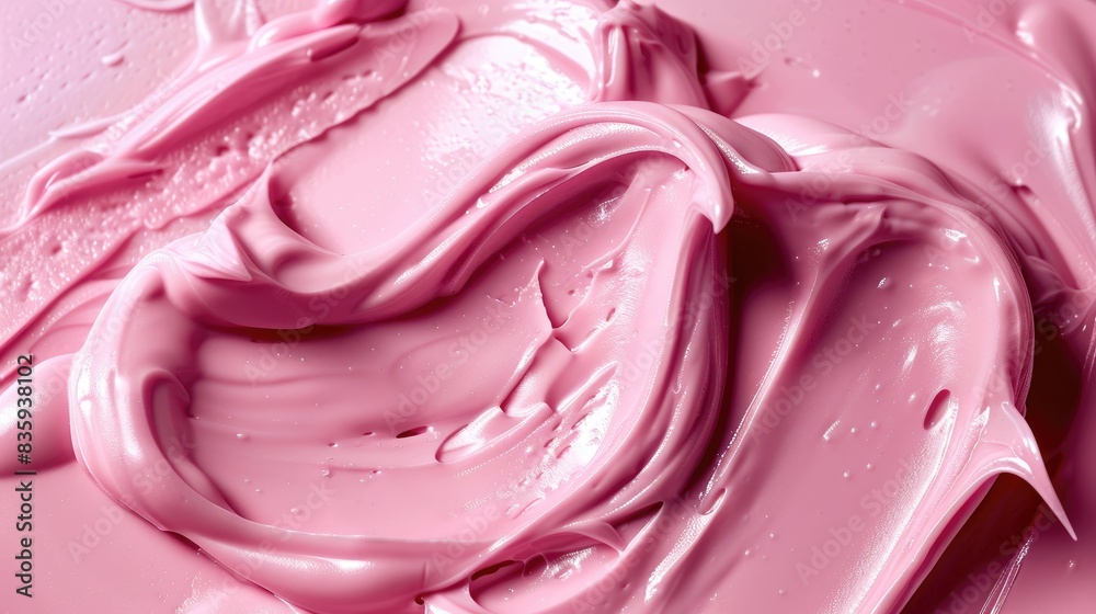 Smooth pink consistency idea for skincare or body care Smooth pink consistency idea for skincare or body care