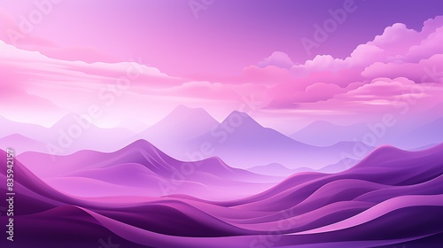 Soft gradient background in shades of purple, adding a touch of elegance and sophistication to any design. Painting Illustration style, Minimal and Simple,