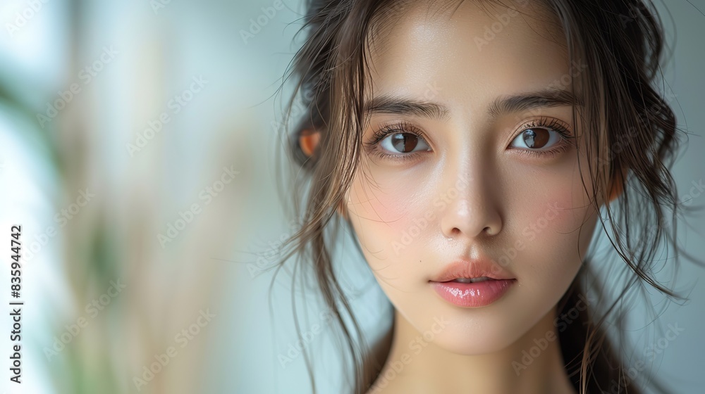 beautiful young asian woman with clean fresh skin on white background face care facial treatment cosmetology beauty and spa asian woman portrait .stock photo beautiful young asian woman with clean fresh skin on white background face care facial treatment cosmetology beauty and spa asian woman portrait .stock photo