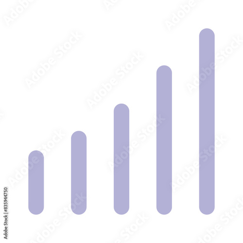 Mobile signals vector icon design in modern style, user interface