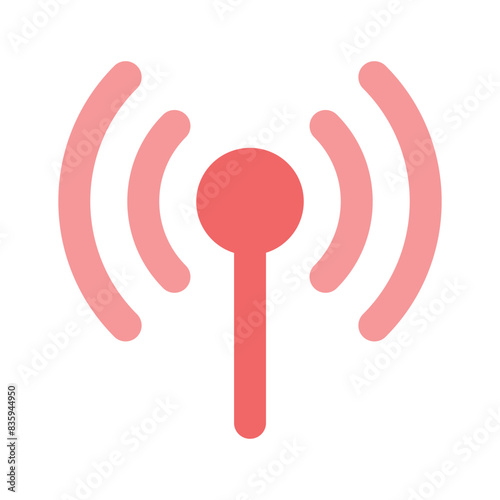 A broadband network antenna icon design, premium vector
