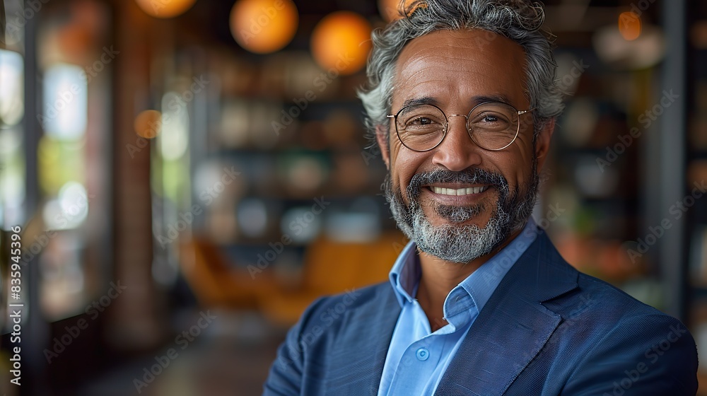 portrait face or happy ceo in a meeting with a smile success or pride as a businessman with growth mindset leadership mentor or indian senior manager .stock illustration portrait face or happy ceo in a meeting with a smile success or pride as a businessman with growth mindset leadership mentor or indian senior manager .stock illustration