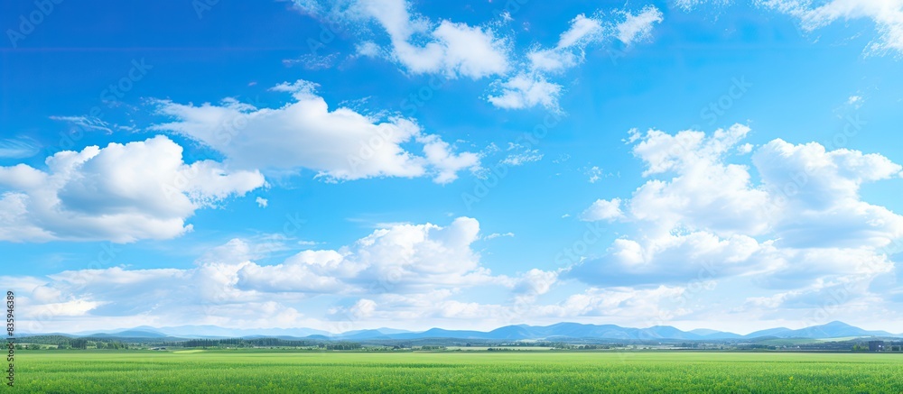 Landscape view with the sky in the background wide angle. Creative banner. Copyspace image Landscape view with the sky in the background wide angle. Creative banner. Copyspace image