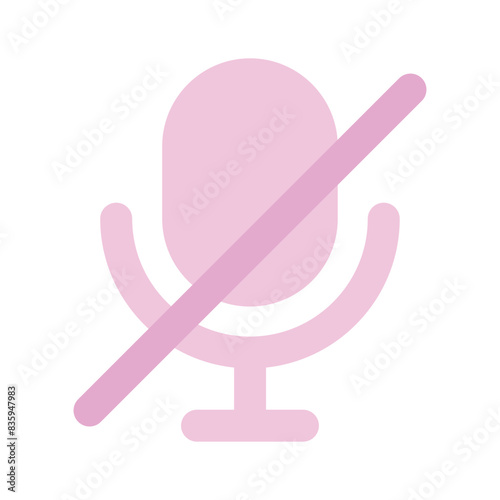 Mute button icon design, user interface vector