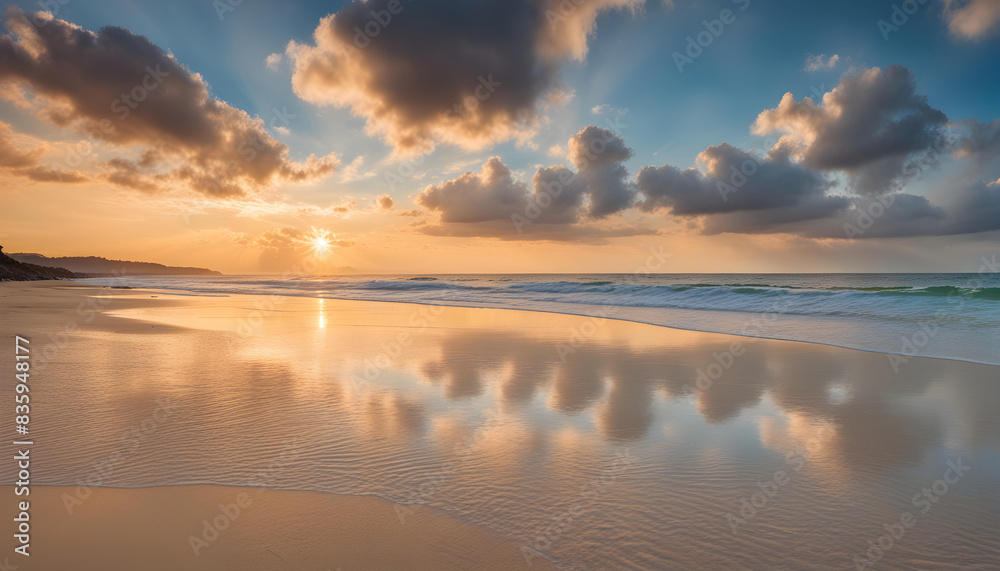 Fototapeta premium sunset over the sea