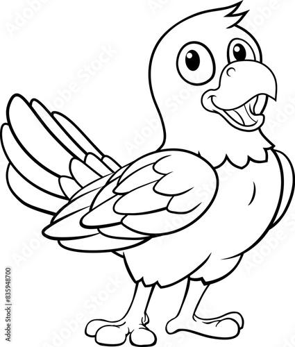 A parrot macaw bird cute ha...