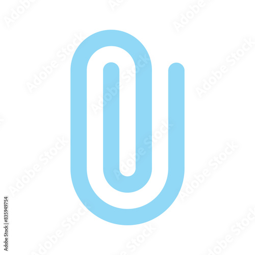 Paper clip vector icon design in trendy style