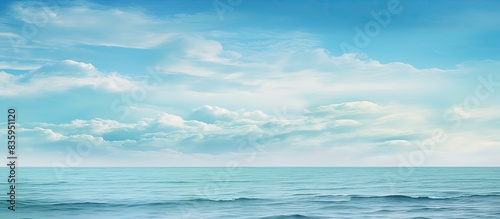 Color of sea and sky. Creative banner. Copyspace image