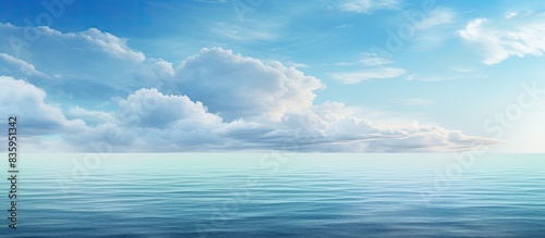 Color of sea and sky. Creative banner. Copyspace image