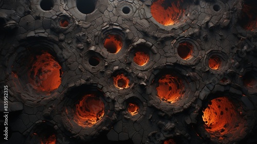 burnt holes on ehite background photo