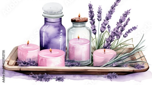 lavender spa still life