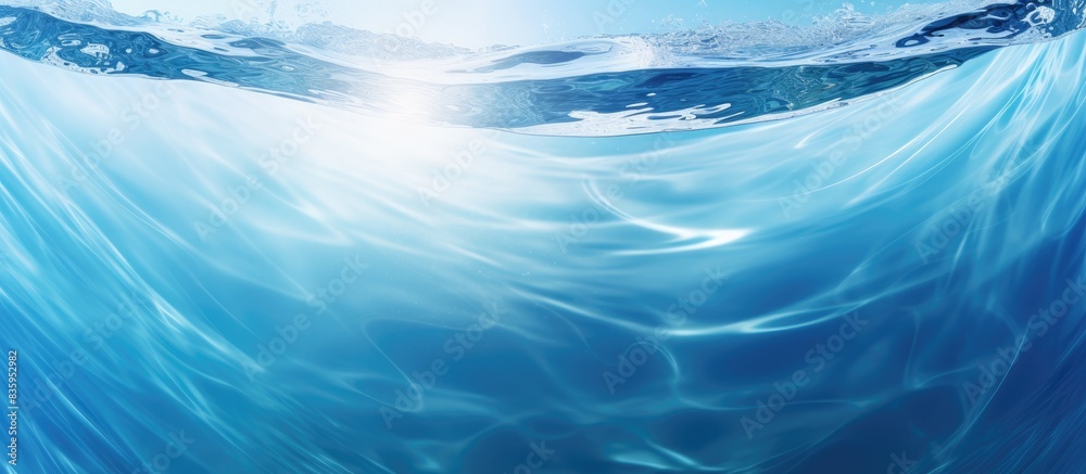 Water blue Ripples Background with sunlight top view Background Circle wave pattern water well free space display product Transparent blue clear water surface texture with ripples splash Abstract Water blue Ripples Background with sunlight top view Background Circle wave pattern water well free space display product Transparent blue clear water surface texture with ripples splash Abstract
