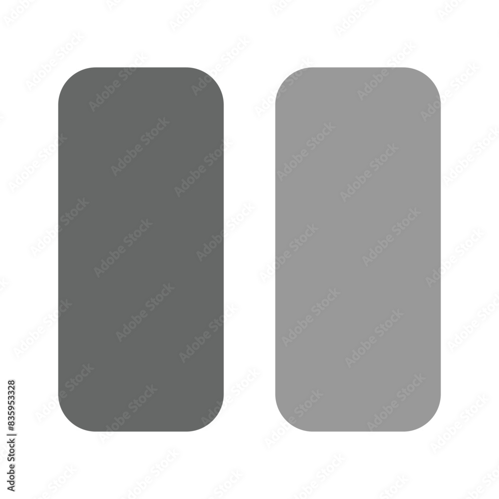Pause button icon design, creative vector Pause button icon design, creative vector