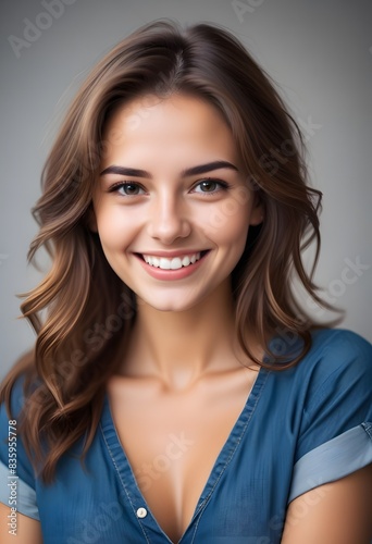 portrait of a beautiful woman smiling