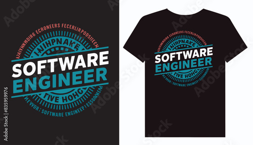 Software engineer t-shirt design coding programmer