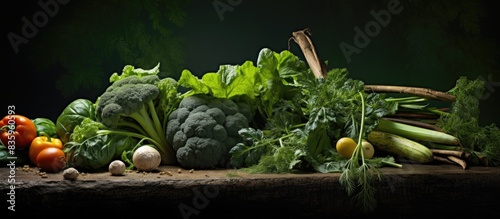 green vegetable. Creative banner. Copyspace image