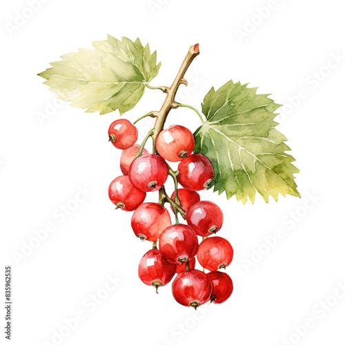 Watercolour Illustration of Currant