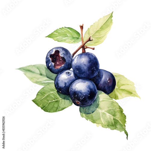 Watercolour Illustration of Jabuticaba