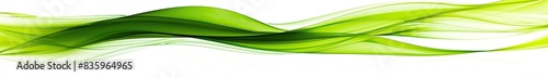 Bright lime green wave abstract background, zesty and vibrant, isolated on white
