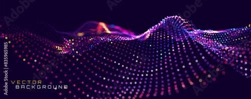 Cyber Big Data Flow Lines. Digital Neural Network. Concept of AI Artificial Intelligence Technology Machine Deep Learning. Digital Communication. Science Technology Presentation Vector. 