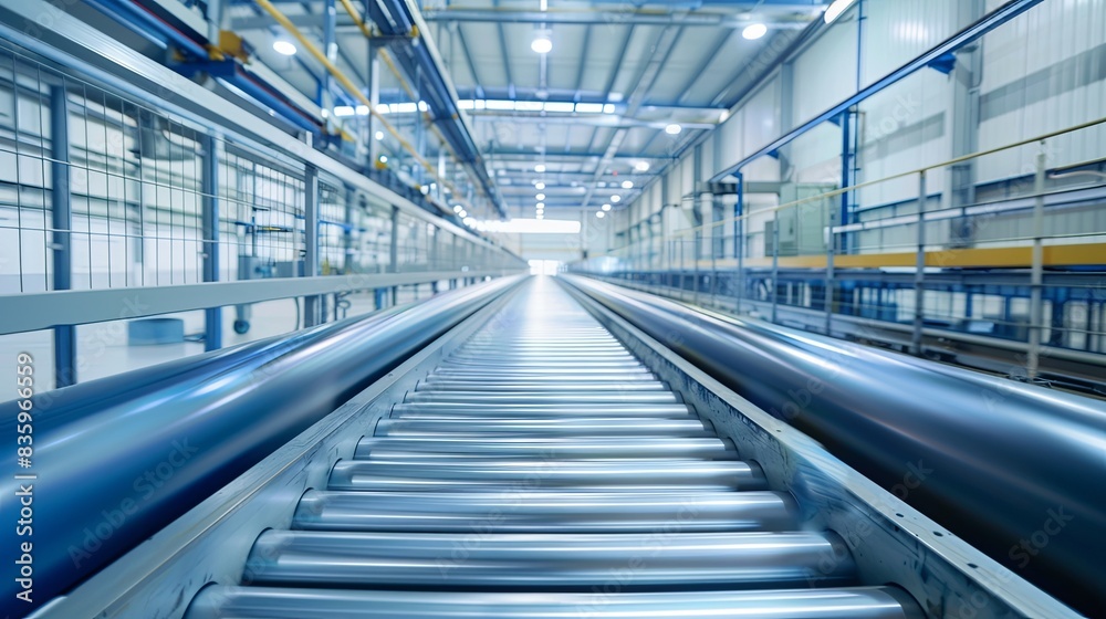 Fototapeta premium Mass Production Line for Electric Vehicle Battery Cells