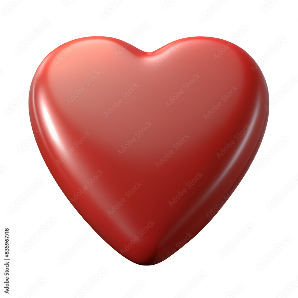 Fototapeta premium Heart shaped Guitar Pick Hyperrealistic Highly Detailed Isolated On Transparent Background Png File