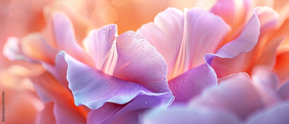 Midnight Magic: Extreme macro view unveiling the enchanting glow of tulip petals under the moon's tender embrace. Midnight Magic: Extreme macro view unveiling the enchanting glow of tulip petals under the moon's tender embrace.