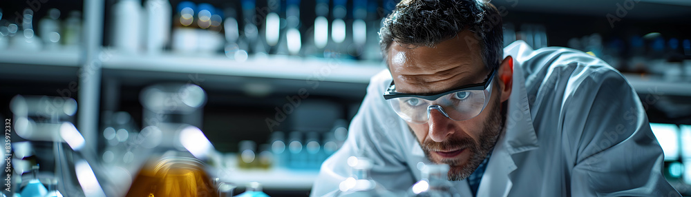 Innovative Petrochemical Research Scientist: Bridging Technology and Development in the Lab Setting. Perfect for Corporate and Industrial Marketing. Photo Stock Concept Innovative Petrochemical Research Scientist: Bridging Technology and Development in the Lab Setting. Perfect for Corporate and Industrial Marketing. Photo Stock Concept