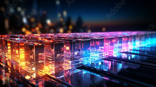 Glowing lines of code cascading down a digital screen, illustrating the intricate workings of software development. Painting Illustration style, Minimal and Simple,