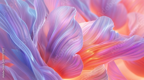 Pixelated Elegance  Tulip petals depicted in pixel art form  showcasing their delicate beauty in extreme macro detail.