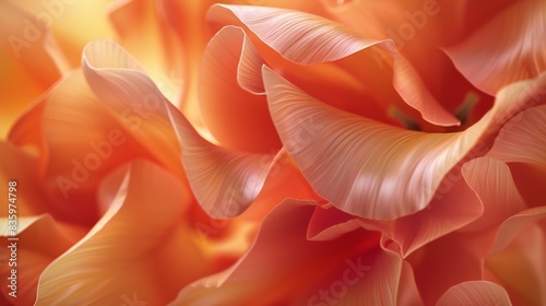 Silken Petal Dance: Wallpaper exhibits the mesmerizing dance of tulip petals, flowing in silky, swirly forms.