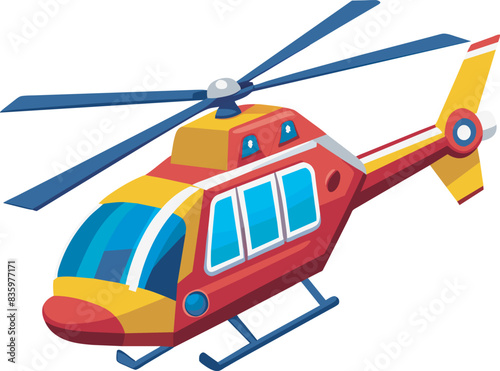 helicopter vector illustration