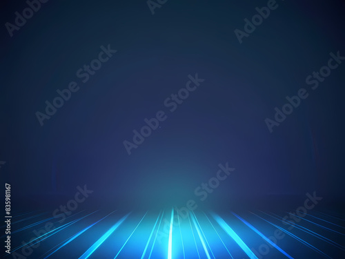 Blue gradation illustration abstract backgrounds. Blur background with smooth white and bright blue gradation line waves. Modern background design.