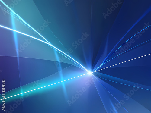 Blue gradation illustration abstract backgrounds. Blur background with smooth white and bright blue gradation line waves. Modern background design.