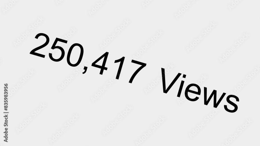 Social Media Video Counter Counts Up To 1 Billion Views
