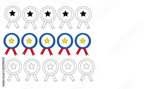 Batches set, Elegant batches collection,set of batches, Batches vector, colourful batches , victory batches, winners batches prize, Achievement sign,