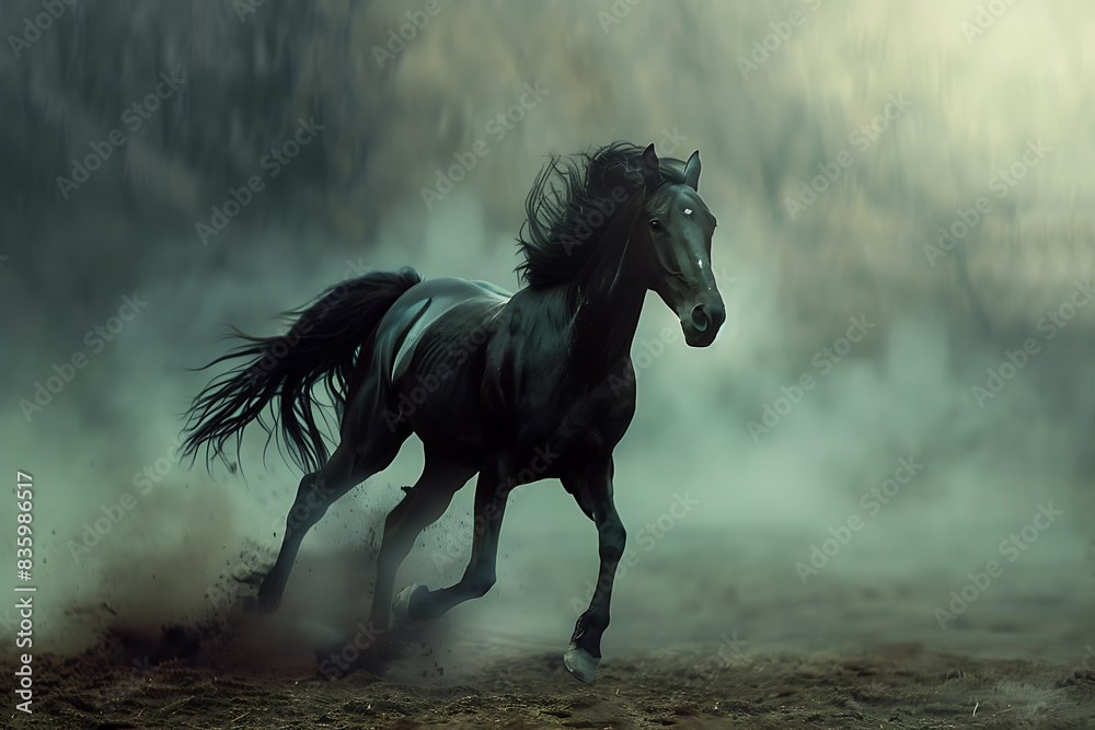A majestic horse, showcasing its strength and beauty. A majestic horse, showcasing its strength and beauty.