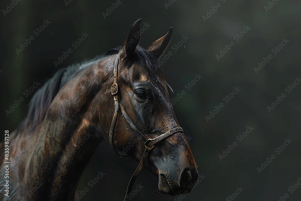 Obraz premium A majestic horse, showcasing its strength and beauty.