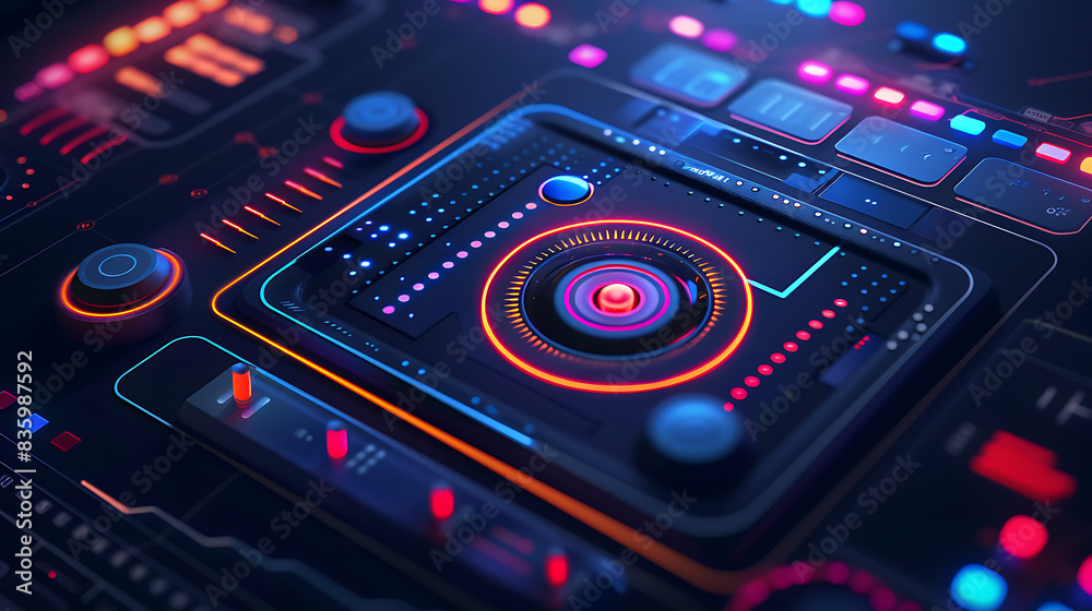 Digital control panel, state-of-the-art technology for customization and control